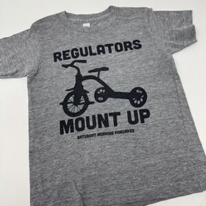 American Apparel Saturday Morning Pancakes Regulators Mount Up Kids Tee Grey 4